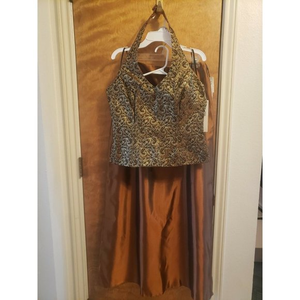 Copper Halter Excape‎ Prom Dress Size 8/10
